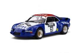 Renault  - Alpine A110 1977 blue/white/red - 1:18 - OttOmobile Miniatures - ot795 - otto795 | Toms Modelautos