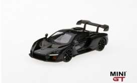 McLaren  - *Senna* 2018 onyx black - 1:64 - Mini GT - mgt00020L - MGT00020lhd | Toms Modelautos