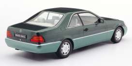 Mercedes Benz  - 600 SEC 1992 green metallic - 1:18 - KK - Scale - 180343 - kkdc180343 | Toms Modelautos