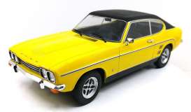 Ford  - Capri MKI 1968 yellow/black - 1:18 - MCG - 18085 - MCG18085 | Toms Modelautos
