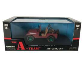 Jeep  - CJ-7 *A Team*  - 1:43 - GreenLight - 86528 - gl86528GM | Toms Modelautos