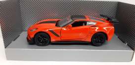 Chevrolet  - Corvette ZR1 2019 red-orange - 1:32 - Motor Max - 73678 - mmax73678r | Toms Modelautos