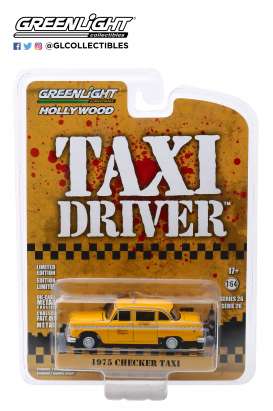 Checker  - 1975 yellow - 1:64 - GreenLight - 44860B - gl44860B | Toms Modelautos