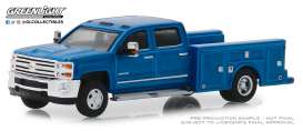 Chevrolet  - Silverado 2018 blue - 1:64 - GreenLight - 46010B - gl46010B | Toms Modelautos