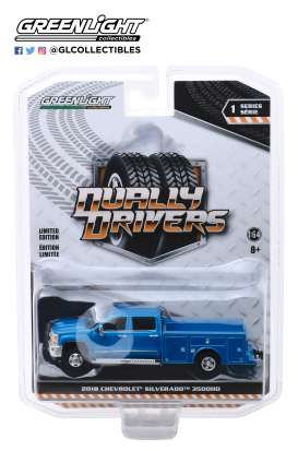 Chevrolet  - Silverado 2018 blue - 1:64 - GreenLight - 46010B - gl46010B | Toms Modelautos