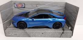 BMW  - i8 coupe 2017 blue - 1:43 - Motor Max - 79701 - mmax79701b | Toms Modelautos
