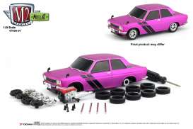 Datsun  - 510 1970 pink/black - 1:24 - M2 Machines - 47000-07B - M2-47000-07B | Toms Modelautos