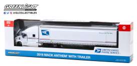 Mack  - Anthem 2019 white/blue - 1:64 - GreenLight - 30090 - gl30090 | Toms Modelautos