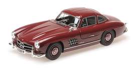 Mercedes Benz - 300SL 1955 dark red - 1:18 - Minichamps - 110037218 - mc110037218 | Toms Modelautos Mercedes Benz - 300SL 1955 dark red - 1:18 - Minichamps - 110037218 - mc110037218 | Toms Modelautos