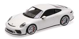 Porsche  - 911 GT3 2018 white - 1:18 - Minichamps - 110067421 - mc110067421 | Toms Modelautos