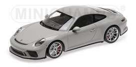 Porsche  - 911 GT3 2018 chalk - 1:18 - Minichamps - 110067424 - mc110067424 | Toms Modelautos