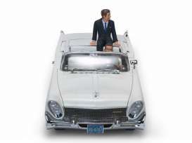 Lincoln  - Mark III Convertible *JFK* 1958 white - 1:18 - SunStar - 4707 - sun4707 | Toms Modelautos