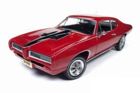 Pontiac  - GTO Royal Bobcat 1968 red/black - 1:18 - Auto World - AMM1153 - AMM1153 | Toms Modelautos