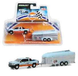 Chevrolet  - Silverado 2017 gulf blue/orange - 1:64 - GreenLight - 51243 - gl51243 | Toms Modelautos