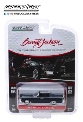 Lincoln  - Continental 1965 blue - 1:64 - GreenLight - 37180D - gl37180D | Toms Modelautos