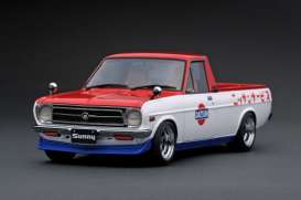 Nissan  - Sunny Truck Long white/red - 1:18 - Ignition - IG1435 - IG1435 | Toms Modelautos