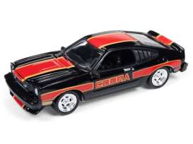 Ford  - Mustang Cobra II 1978 black/red - 1:64 - Johnny Lightning - SP047 - JLSP047B | Toms Modelautos