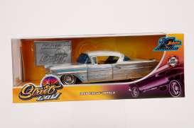 Chevrolet  - Impala 1958 chrome/blue - 1:24 - Jada Toys - 45000 - jada45000 | Toms Modelautos