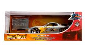 Mazda  - RX7 1993 chrome/yellow - 1:24 - Jada Toys - 45004 - jada45004 | Toms Modelautos