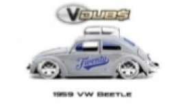 Volkswagen - Beetle 1959 chrome/blue - 1:24 - Jada Toys - 45008 - jada45008 | Tom's Modelauto's Volkswagen - Beetle 1959 chrome/blue - 1:24 - Jada Toys - 45008 - jada45008 | Tom's Modelauto's