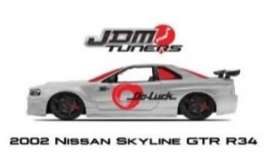 Nissan  - Skyline GTR R34 2002 chrome/red - 1:24 - Jada Toys - 45019 - jada45019 | Toms Modelautos