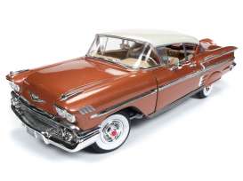 Chevrolet  - hardtop coupe 1958 copper-gold - 1:18 - Auto World - 1164 - AMM1164 | Toms Modelautos