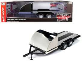 Trailer  - 2019 black/chrome - 1:18 - Auto World - 1166 - AMM1166 | Toms Modelautos