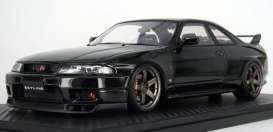 Nissan  - GT-R black - 1:18 - Ignition - IG1314 - IG1314 | Toms Modelautos