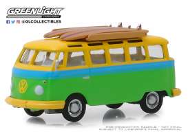 Volkswagen - Samba 1964 green/yellow - 1:64 - GreenLight - 29960B - gl29960B | Tom's Modelauto's Volkswagen - Samba 1964 green/yellow - 1:64 - GreenLight - 29960B - gl29960B | Tom's Modelauto's