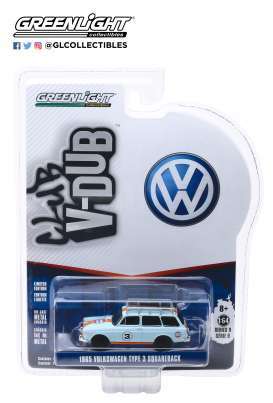 Volkswagen  - Type 3  1965 blue/orange - 1:64 - GreenLight - 29960C - gl29960C | Toms Modelautos