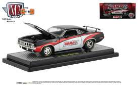 Plymouth  - Hemi Cuda 1971 black/red - 1:24 - M2 Machines - 40300-71A - M2-40300-71A | Toms Modelautos