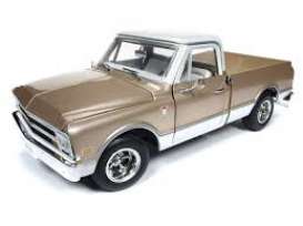 Chevrolet - C10 Fleet Side 1968 gold/white - 1:18 - Auto World - 1165 - AMM1165 | Tom's Modelauto's Chevrolet - C10 Fleet Side 1968 gold/white - 1:18 - Auto World - 1165 - AMM1165 | Tom's Modelauto's