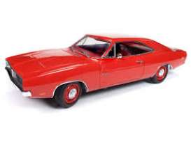 Dodge  - Charger 1969 red - 1:18 - Auto World - AMM1174 - AMM1174 | Toms Modelautos