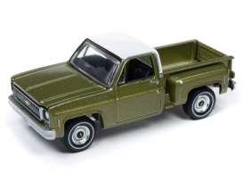 Chevrolet  - Cheyenne green/white - 1:64 - Auto World - SP024B - AWSP024B | Toms Modelautos