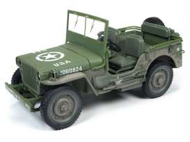 Jeep  - Willys olive - 1:18 - Auto World - ML005B - AWML005B | Toms Modelautos