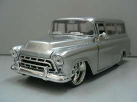 Chevrolet  - 1957 silver - 1:24 - Jada Toys - 53267s - jada53267s | Toms Modelautos