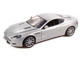 Aston Martin  - 2004 silver - 1:18 - Motor Max - 73174s - NOSmmax73174s | Toms Modelautos