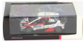 Toyota  - Yaris 2018 white/red/black - 1:43 - Spark - TOY13143F - spaTOY13143F | Toms Modelautos
