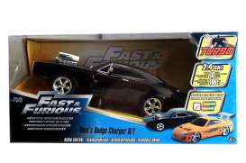 Dodge - Charger F&F *Radio Control* 1970 black - 1:16 - Jada Toys - 97584 - jada97584 | Tom's Modelauto's Dodge - Charger F&F *Radio Control* 1970 black - 1:16 - Jada Toys - 97584 - jada97584 | Tom's Modelauto's