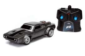 Dodge  - Ice Charger *Radio Control* 1970 dark grey - 1:24 - Jada Toys - 98310 - jada98310 | Toms Modelautos