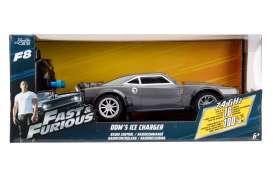 Dodge  - Ice Charger *Radio Control* 1970 dark grey - 1:24 - Jada Toys - 98310 - jada98310 | Toms Modelautos