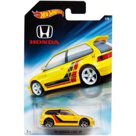 Honda  - Civic EF 1990 yellow - 1:64 - Hotwheels - FKD22 - hwmvFKD22C | Toms Modelautos