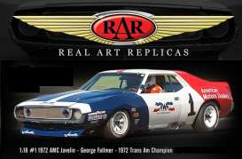 AMC  - Javelin #1 George Folmer 1971 red/white/blue - 1:18 - Acme Diecast - rar18004 - acmeRAR18004 | Toms Modelautos