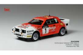 Toyota  - Celica 1985 red/white - 1:43 - IXO Models - rac282 - ixrac282 | Toms Modelautos