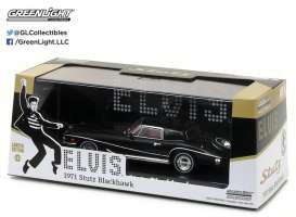 Stutz  - Blackhawk *Elvis Presley* 1971 black - 1:43 - GreenLight - 86503 - gl86503 | Toms Modelautos