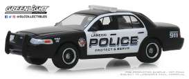 Ford  - Crown Victoria 2010 black/white - 1:64 - GreenLight - 42890E - gl42890E | Toms Modelautos