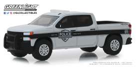 Chevrolet  - Silverado 2019 grey/white/black - 1:64 - GreenLight - 42890F - gl42890F | Toms Modelautos