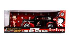 Chevrolet  - Master Deluxe 1939 black/red - 1:24 - Jada Toys - 30695 - jada30695 | Toms Modelautos