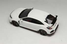 Honda  - Civic Type R 2017 white - 1:18 - MotorHelix - 001lhd - MH001lhdW | Toms Modelautos