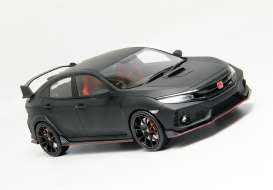 Honda  - Civic Type R 2017 matt black - 1:18 - MotorHelix - 001rhd - MH001rhdMBK | Toms Modelautos